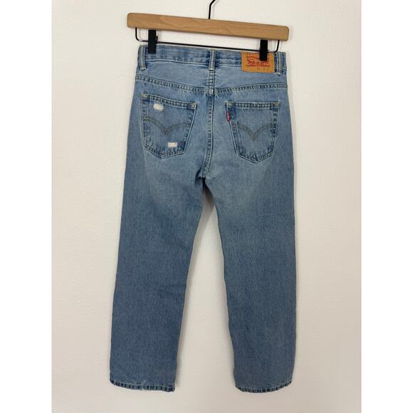 Levi’s Girls Classic Jeans | Size 10 Reg W25 L25 | Distressed Patchwork - Picture 5 of 6